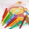 Multi-colors Plastic Triangle Crayon Set DIY Artist Supplies Hand-washable Crayons for Kids Gruesos Office Cultural Supplies 2