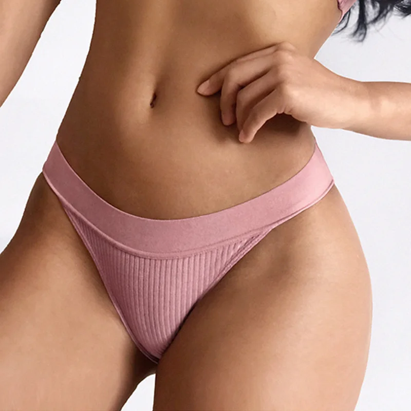

Спортивные трусики, модные женские трусики, хлопковое нижнее белье в полоску, сексуальное нижнее белье с вырезами, удобные трусы для девушек