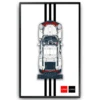 wall mount display for LEGO Technic Porsche 911 RSR-Display Wall only, no model included (42096 wall display) 1