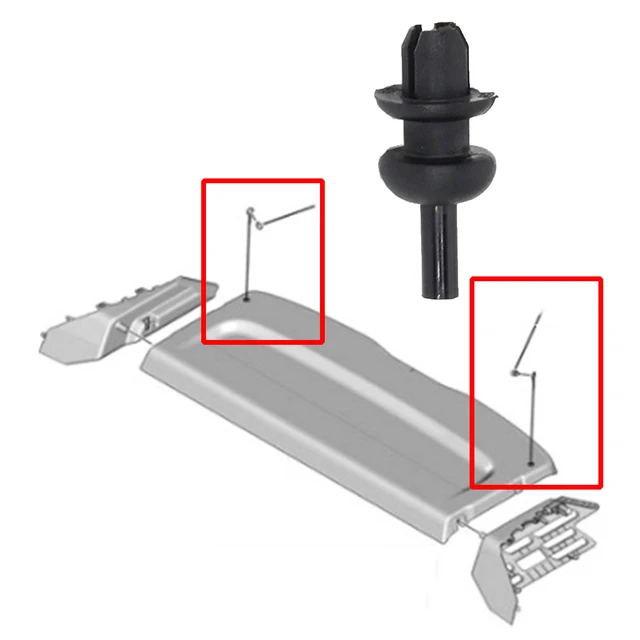 Clips d'Étagère à Colis de Voiture pour KIT 106, 205, 206, 306