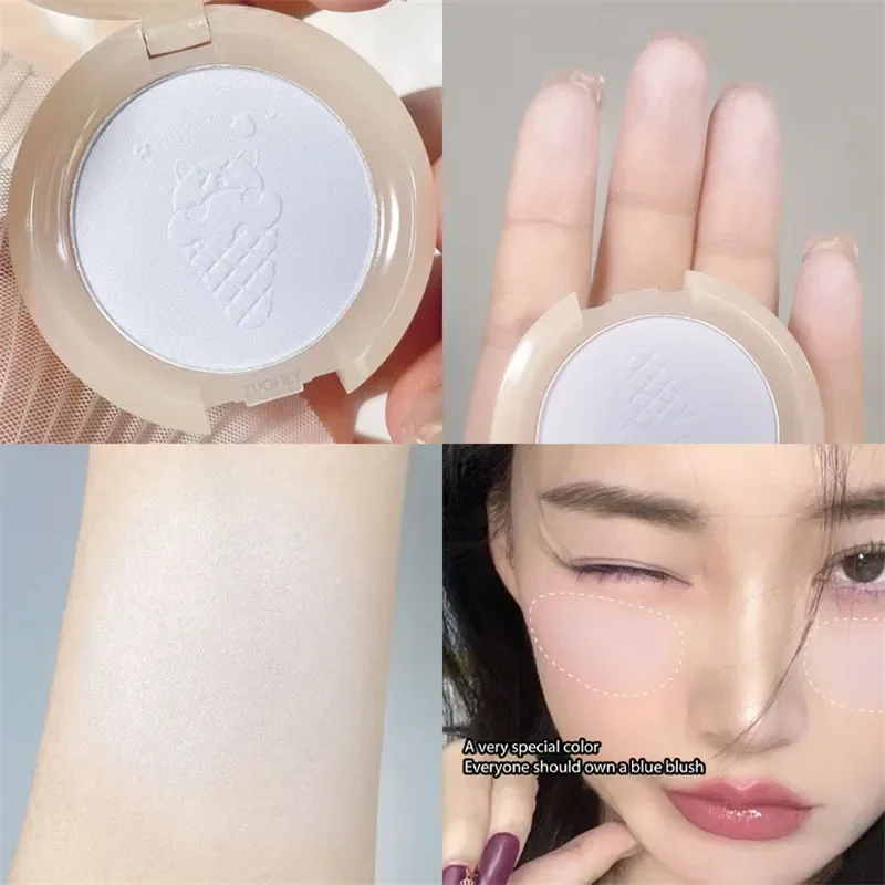 Monochrome Blush Face Mineral Pigment Peach Orange Nude Pink Blue Matte Natural Blush Contour Shadow Cheek Blusher Cosmetic 3