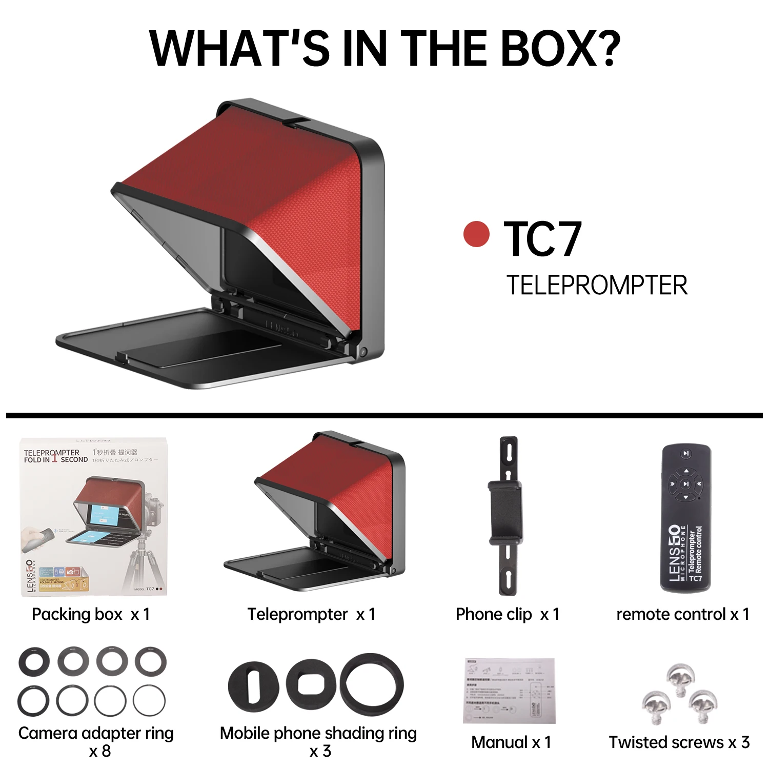 YC Onion テレプロンプター タブレット/スマートフォンカメラ用 Android/IOSに対応するアプリ リモコンとレンズアダプターリングポータブルテレ Amazon | YC Onion テレプロンプター タブレット/スマートフォン