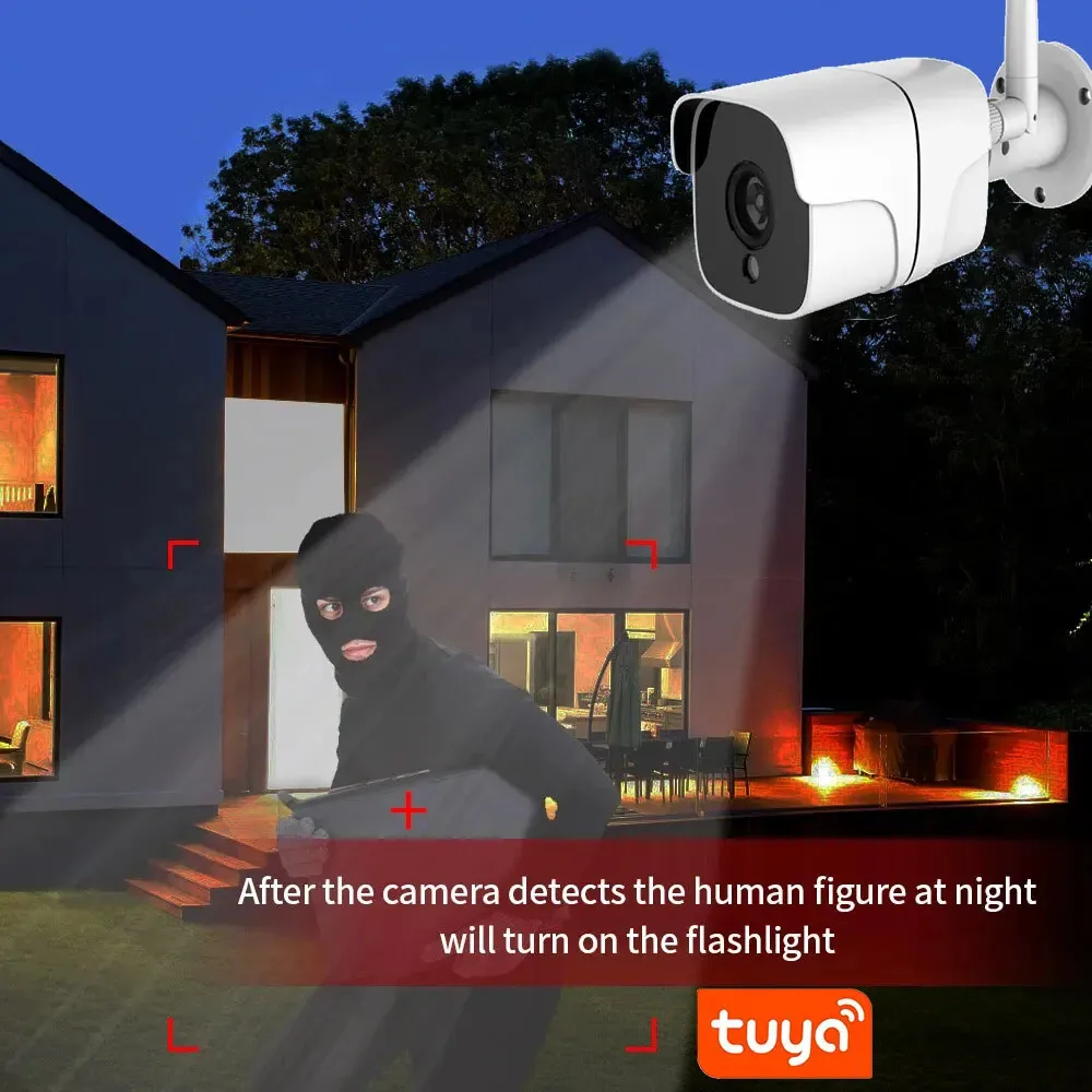 ANSVICAM Tuya 5MP Outdoor Bullet 5G WiFi Camera Outdoor Waterproof Wireless Security Surveillance IR Night Vision Motion Cameras 6