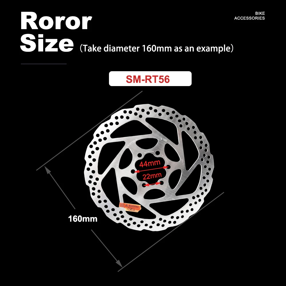 DEORE SM RT56 160MM 180MM 6-bolt brake rotor suitable for mountain bike disc brake rotor bicycle parts
