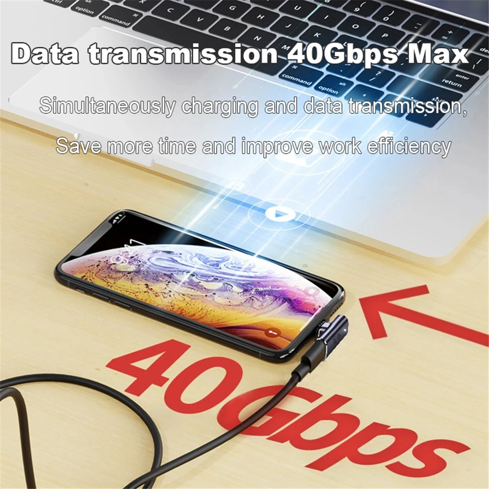 USB Type C Adapter USB4.0 Thunderbolt3 Magnetic Adapter USB C To Type 40Gbps 100W Fast Charging Magnet Converter Cable 8K@60Hz power adapter dip adapter converter type c charging dock connectors cable connector assembly