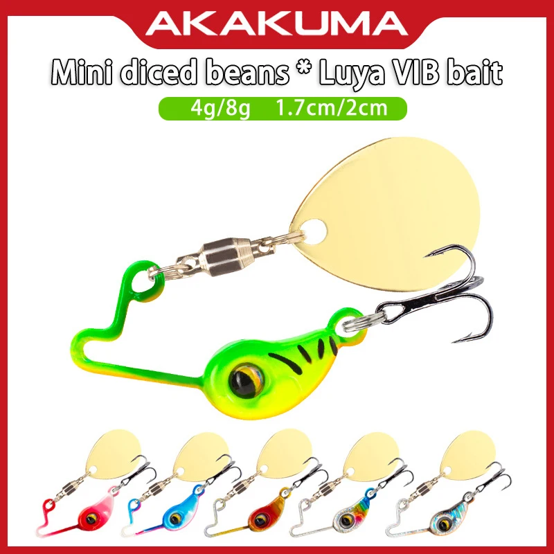 

Metal Road Subvib Fish Bait Mini Douding 4g8g Composite Sequin Fake Bait For Fishing Perch Black Fish Flipped Mouth Biomimetic F