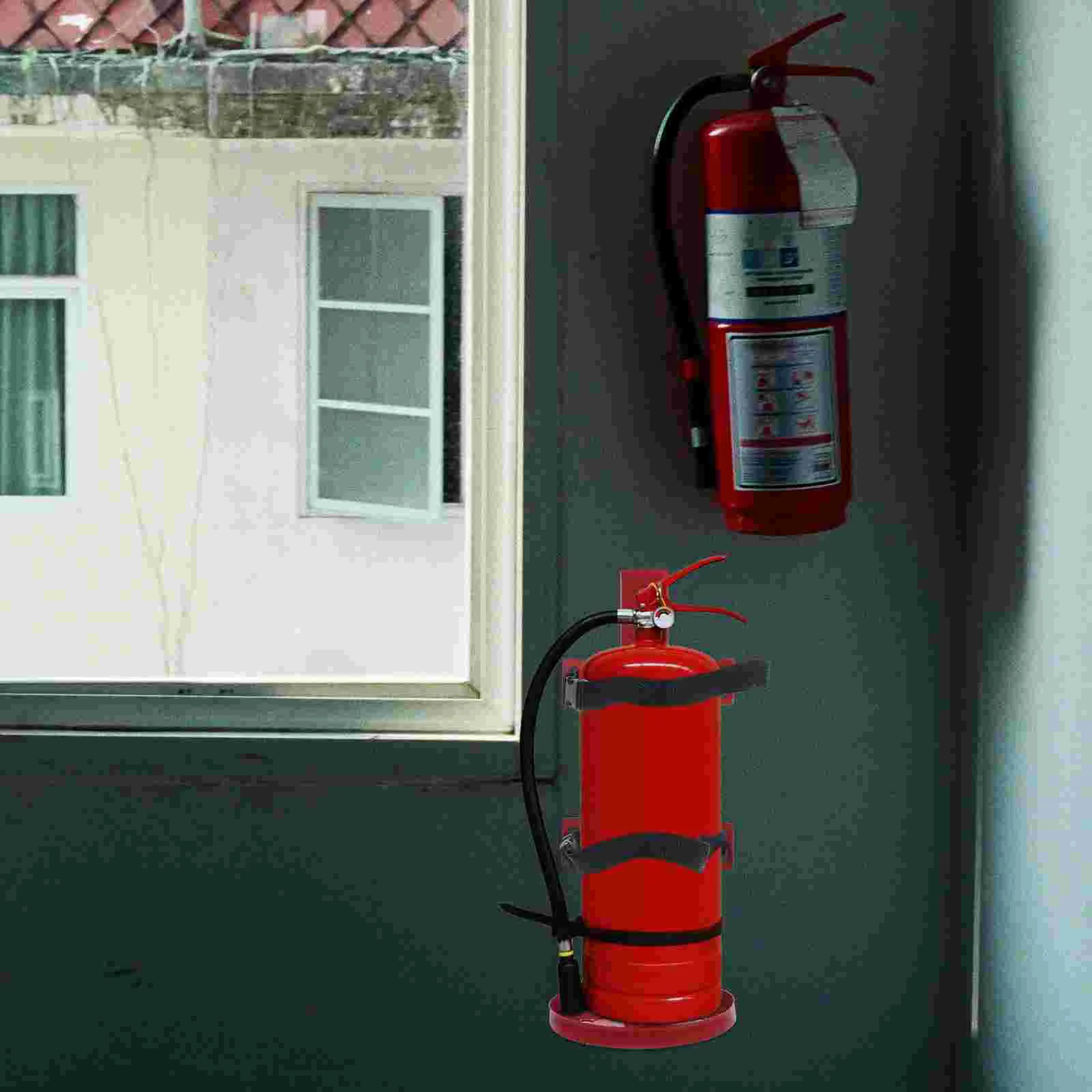 Fire Extinguisher Bracket Fixing Wall Accessory Hanging Sturdy Mount Hanger Polyester Iron Holder