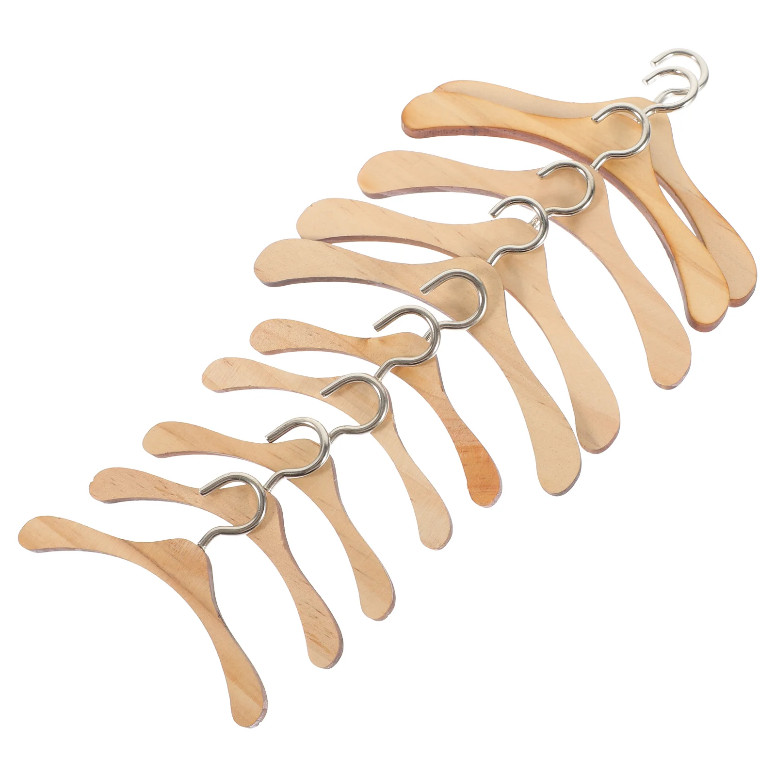 

10 Pcs Dollhouse Hanger Mini Hangers Decors Small Lifelike Tiny 10cm Apparel Model