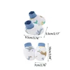 2 Pair Baby Newborn Soft Cotton Face Protection Gloves Foot Cover Set Anti Scratch Mittens Socks Kit for Toddlers Boys 6