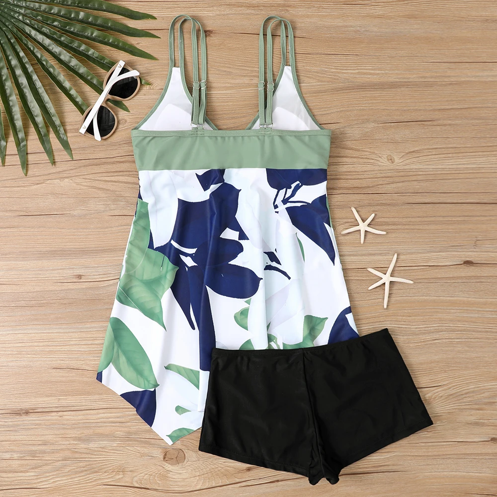 

2023 Summer New Fashion Print Swimwear Women's High Waist Sexy Swimwear Women's Two Piece Swimwear Tankini Swimwear Beachwear