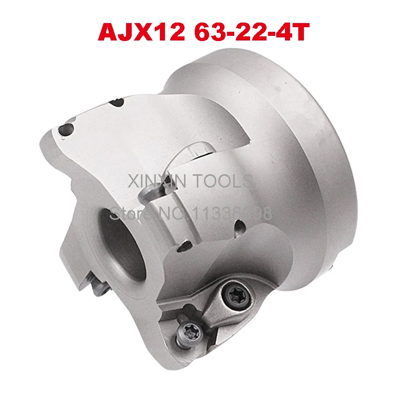 

AJX12 63-22-4T Face End Milling Cutter Indexable Flat Roughing Cutting ,CNC Milling Cutter