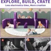 Kids Couch 12PCS,Modular Kids Play Couch for Playroom Bedroom,12 in 1 Multifunctional Kids Sofa for Playing,Creativing,Sleeping 5
