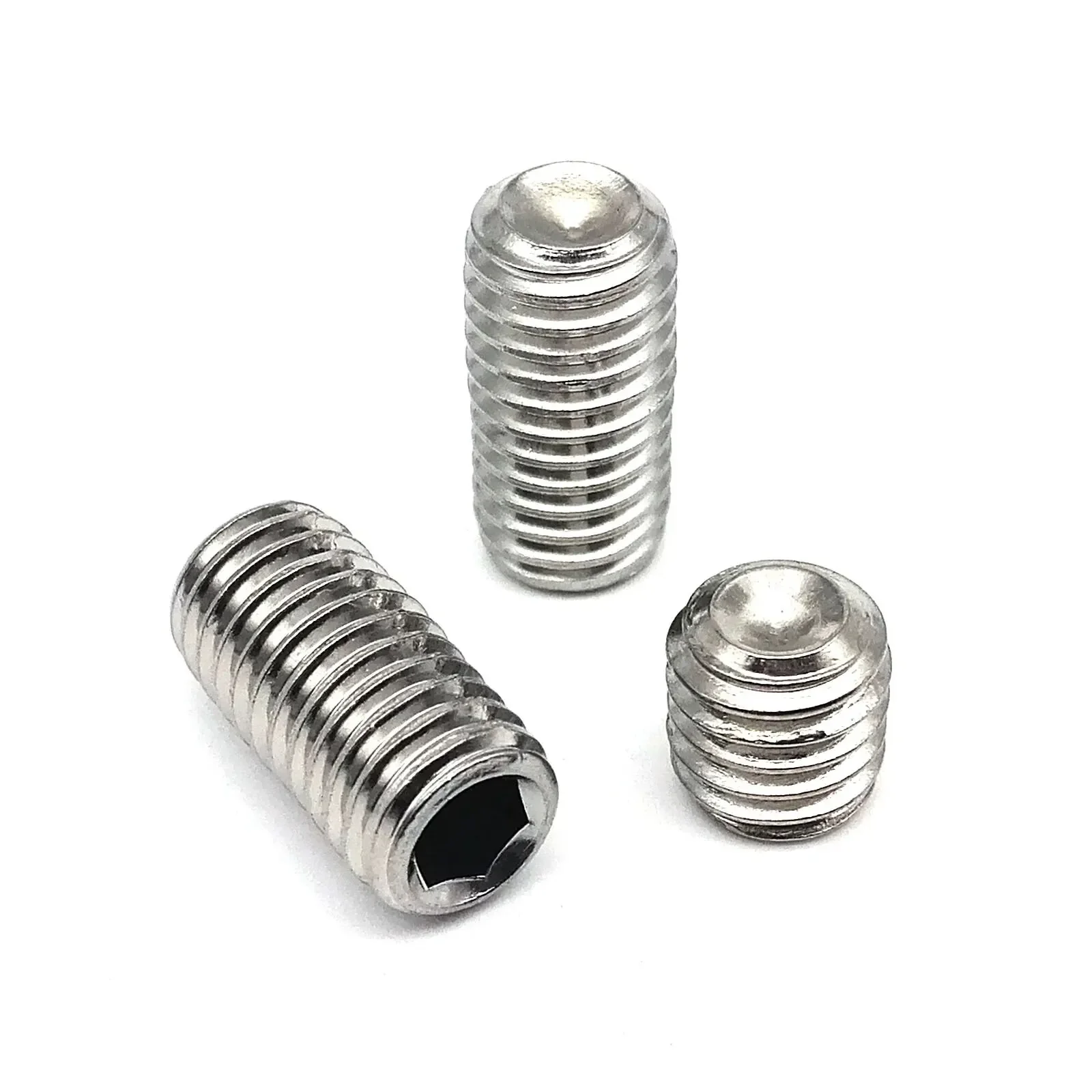 DIN916 Hex Socket Allen Cup Point Set Screw Grub Bolt 500pcs M2.5 M3 M4 304 A2 Stainless Steel Grade 12.9 Steel Kit Box