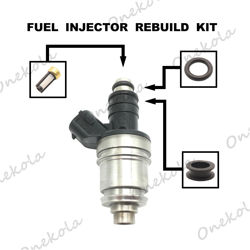 Filters Orings Seals Grommets Fuel Injector Service Kit Filter For Js2J-3 For Suzuki Wagon R 1999 Lhd 1.0 Petrol