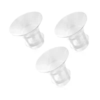 3PCS Breast Milk Pump Flange Inserts Breast Converter Practical Breast Pump Replacement 17mm 19mm 21mm 1