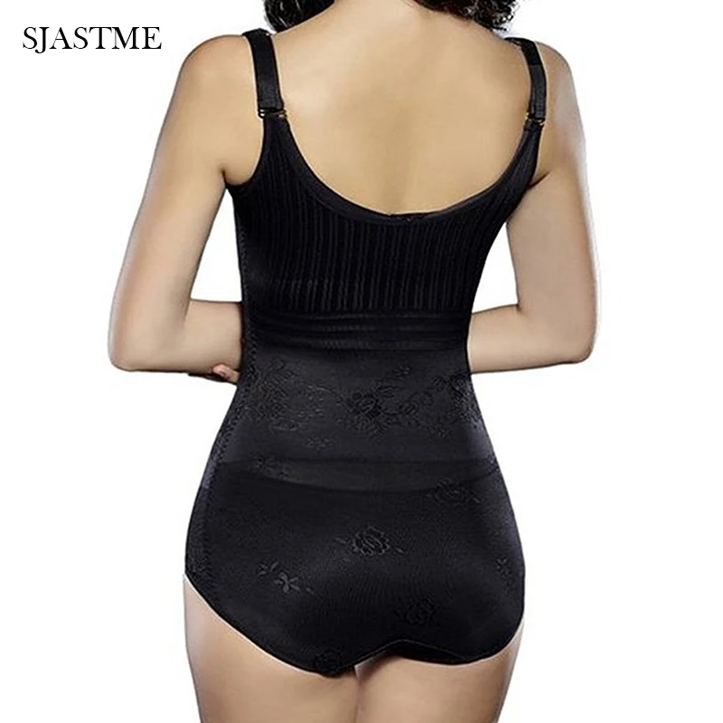SJASTME Women's Body Briefer Smooth Slimmer Shapewear Push up Breast Waist Trainer Bodysuits Firm Slimming Body Shaper