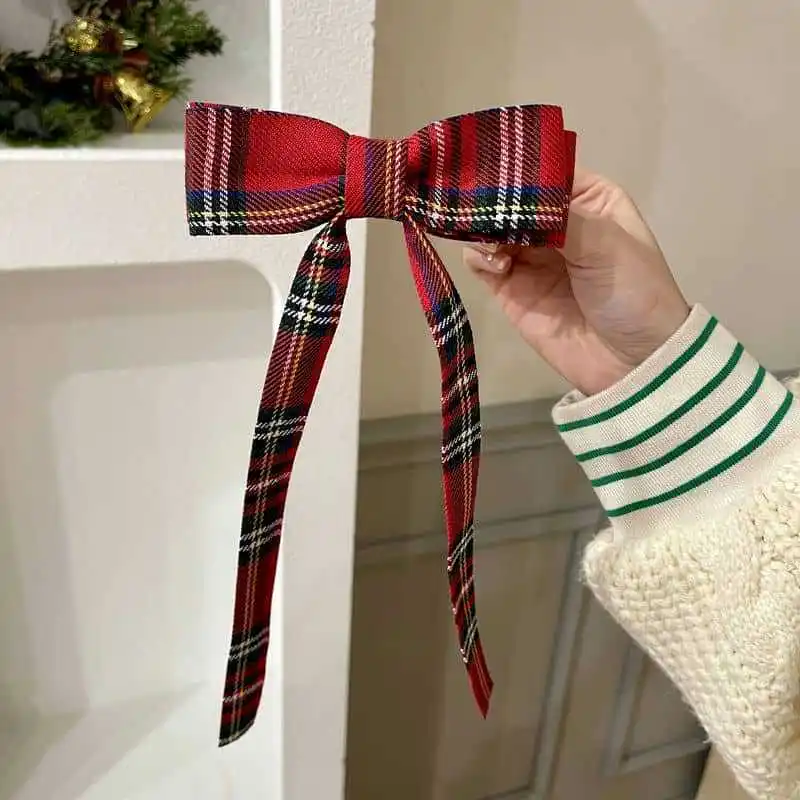 2025, elegante karierte Band-Bogen-Haarnadeln für Damen und Mädchen, Haarspangen, Klaue, Haarspangen, Zubehör, Haarspange, Kopfschmuck, Kopfbedeckung, Ornament – Detail 11