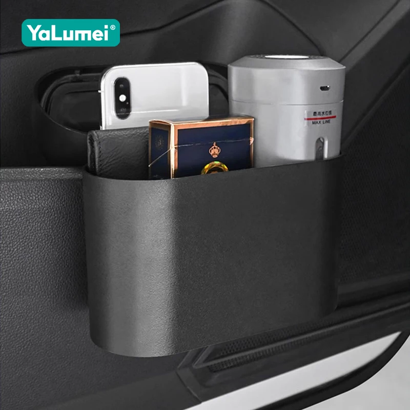 For Volkswagen Golf 4 5 6 7 Jetta Scirocco Arteon Caddy Beetle Polo ABS Small Car Trash Can With Lid Leak-proof Mini Accessories