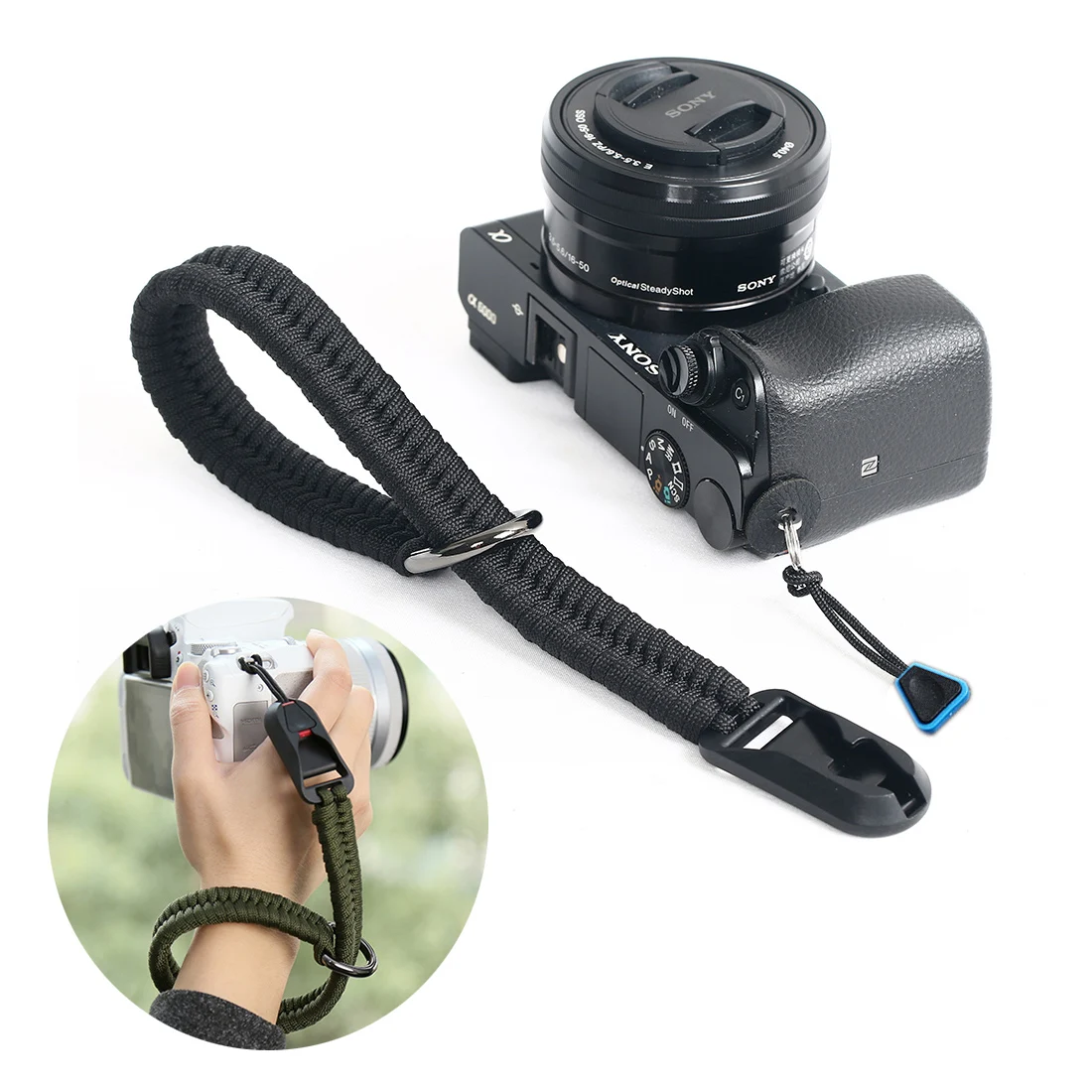 Cinghia Fatta A Mano Della Macchina Fotografica Per Leica Q Qp M10 Xv Fujifilm Xt10 Xt20 Xt30 Xe2 Xe3 Xe4 Xt3 X-T4 X100V Sgancio Rapido Corda Intrecci