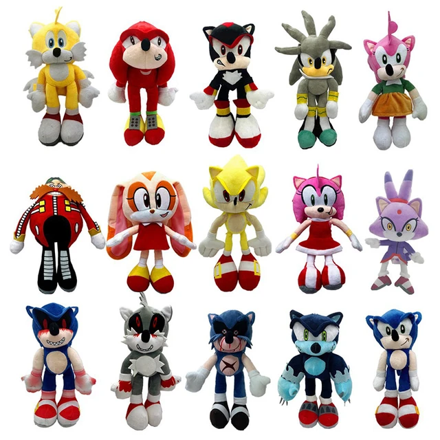 25-36cm Sonic The Hedgehog Soft Stuffed Plush Doll Cartoon Game