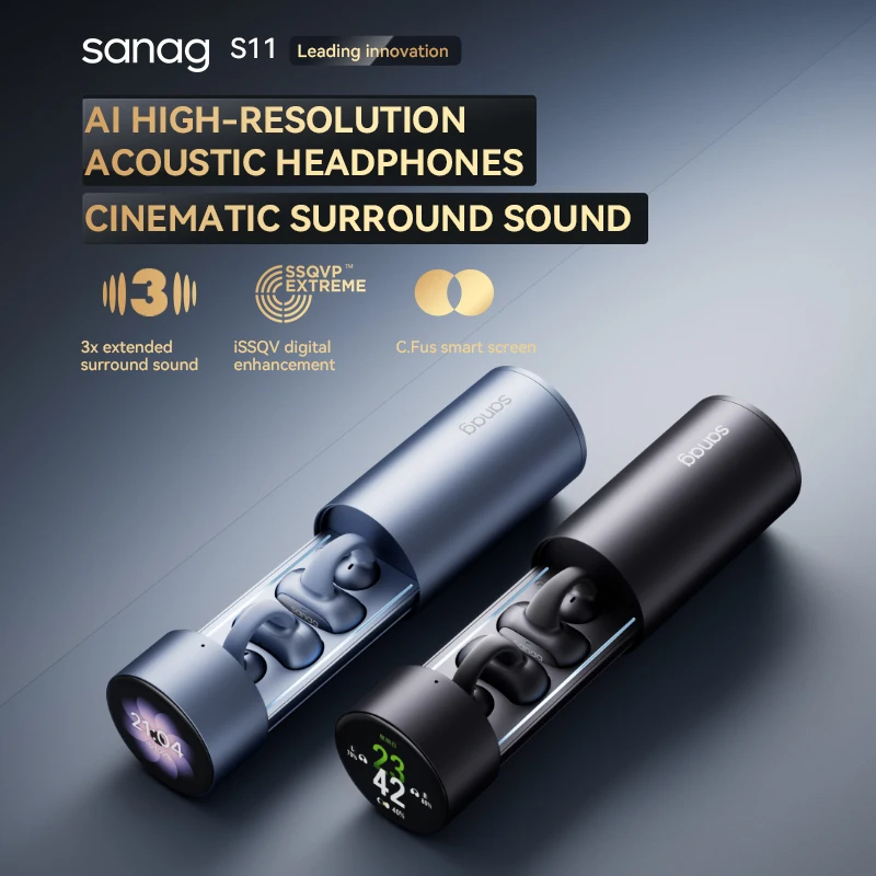Sanag S11 Open Ear Bluetooth Earphones HiFi MP3 Player Headset TWS