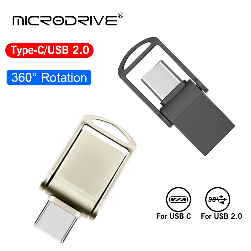 Chiavetta USB 2in1 OTG Type-C 16/32/8GB - Pen Drive Per PC E Smartphone, Mini Flash Drive