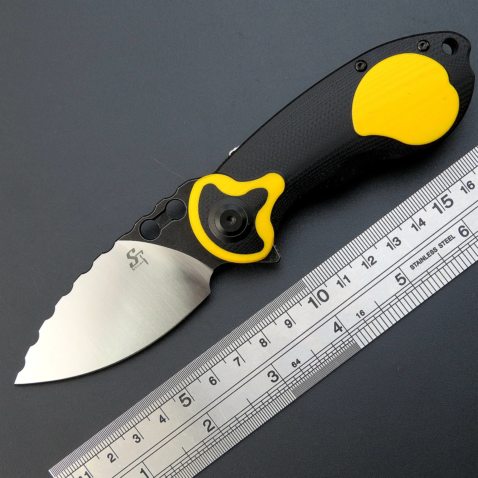 

Sitivien ST161 Folding Pocket Knife DC53 Steel Blade G10 Handle OUTDOOR EDC Tool Knives for Working Outdoor Camping