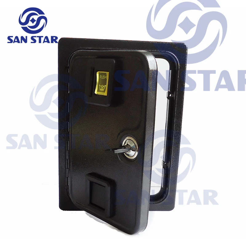 

1 pcs of Horizontal Coin Mechanism Coin Door With Coin Selector and Cam Lock For Casino Arcade Game Claw Machine Vending Machine