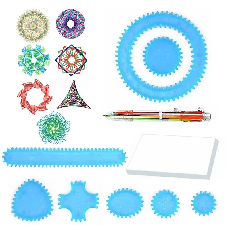 Tanie Linijka geometryczna zestaw DIY zestaw narzędzi do rysowania koło linijka zawiera kolor
