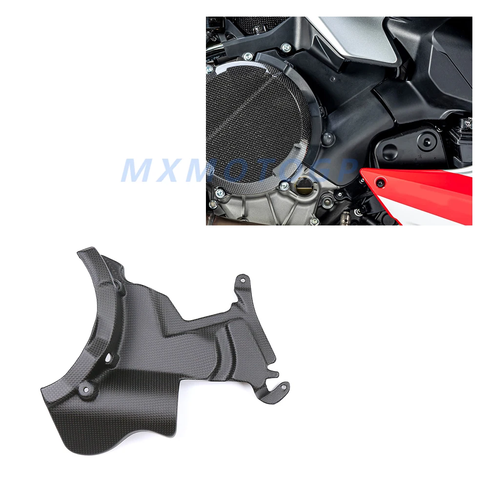 

For Ducati Streetfighter V2 2021 2022 Modified 3K Carbon Fiber Engine Cover Fairing Motorcycle Accessories