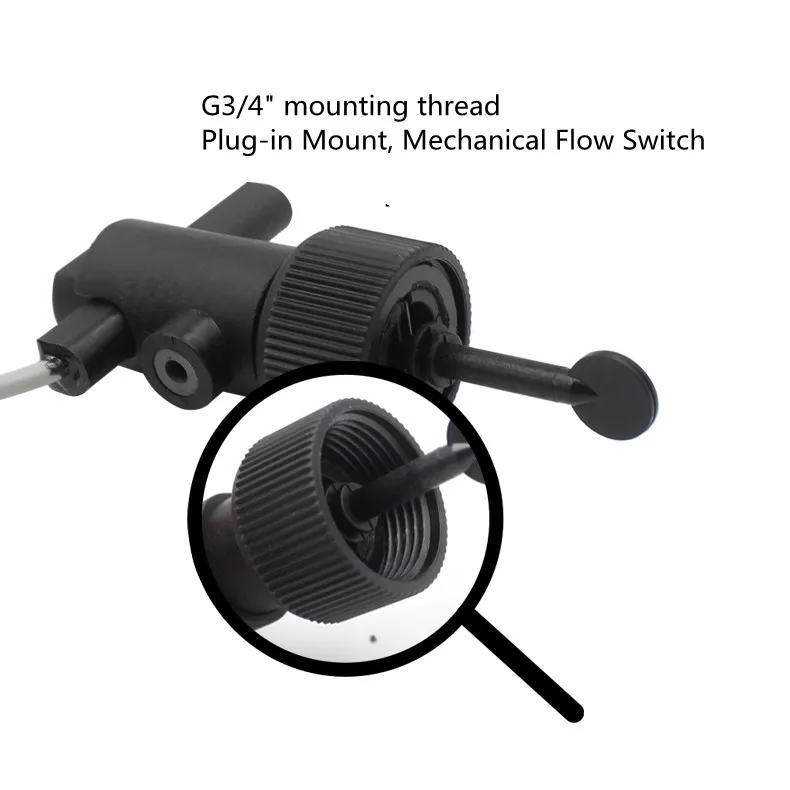 Description Picture 6 of itemNew six-point deflector sensor switch PP plastic water flow detection sensor