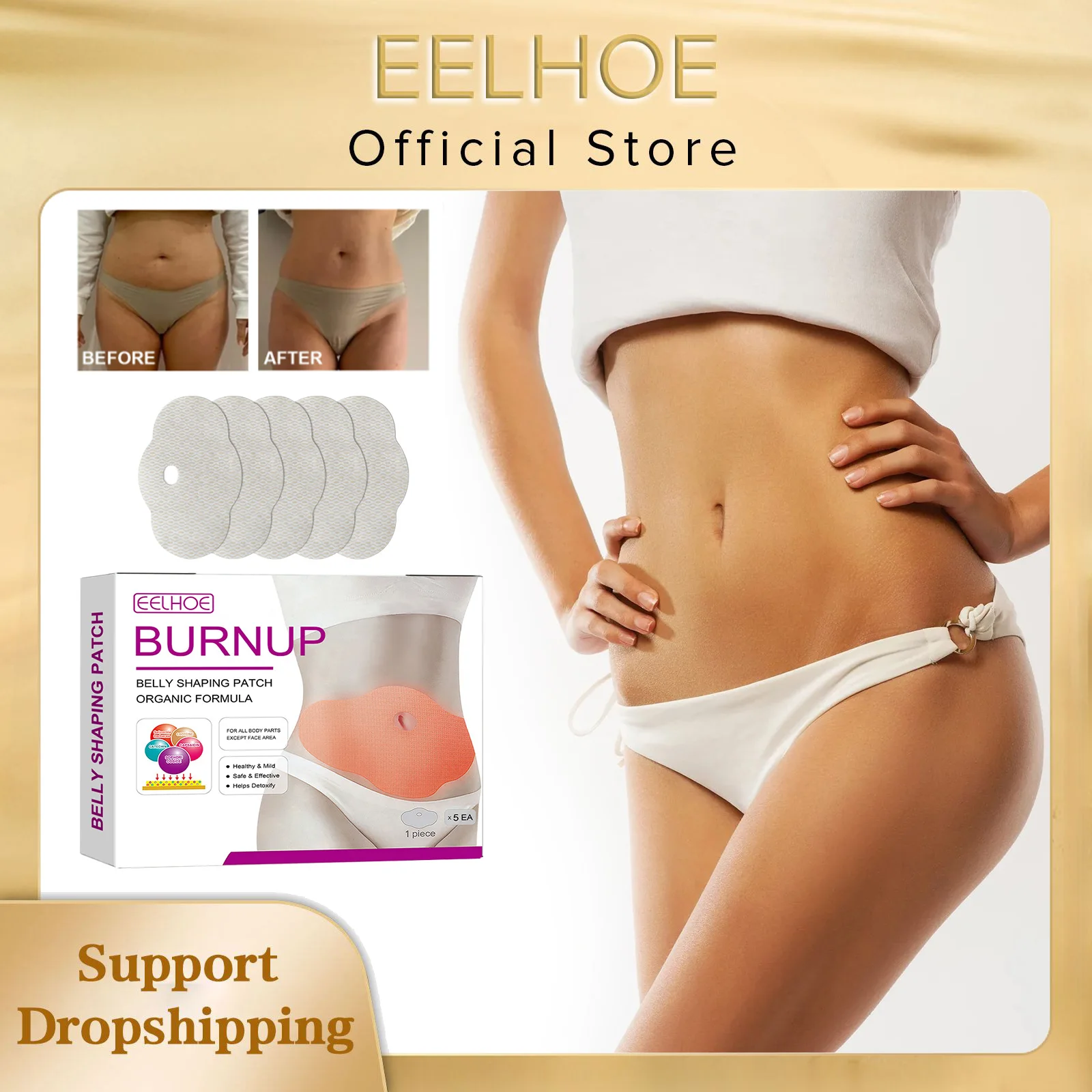 EELHOE Slimming Flat Belly Patch to Lose Weight and Burn Fat Belly Diet Patch Navel Weight Loss Sticker Body Shaping Sculpting