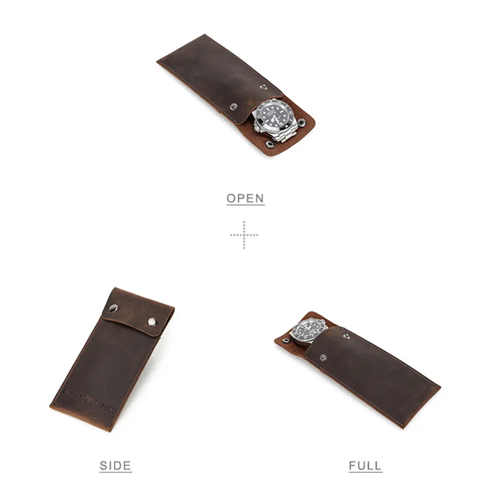 Watch Storage Bag Watch Storage Pouch Vintage Genuine Leather Watch Storage Organizer
