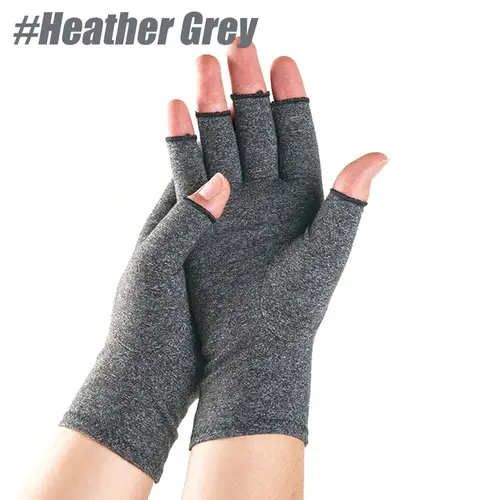GOMOREON 1Pair Arthritis Gloves Women Men, Carpal Tunnel, Rheumatiod, Tendonitis, Fingerless Hand Thumb Compression Gloves - Image 10