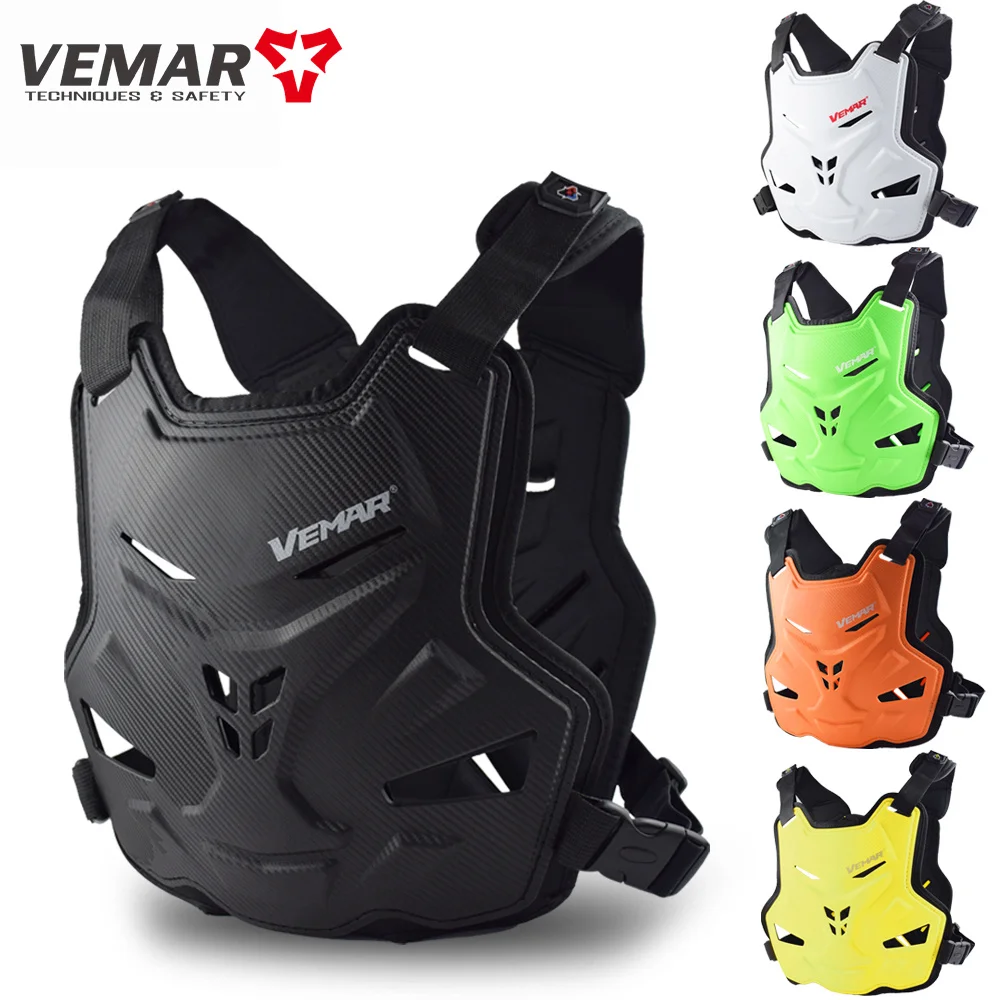 Vemar New Motorcycle Jacket Racing Armor Chest Back Protector Moto Body Armor Vest Adult Motocross Cycling Elbow & Knee Pads