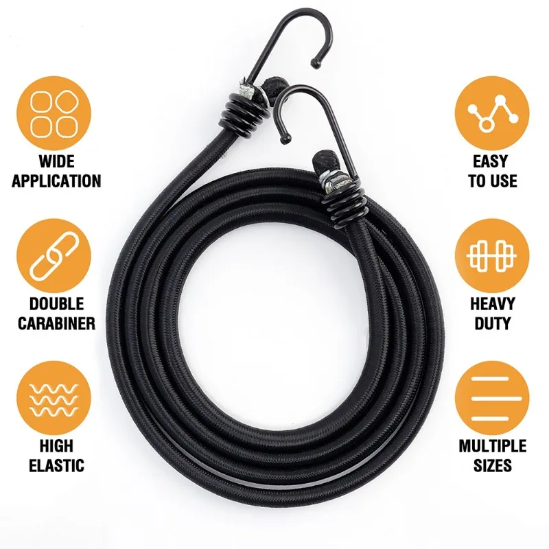 Motorcycle Luggage Strap Rope Cargo Luggage Fixed Strap High Elastic Rubber Strapping Bicycle Electric Vehicle Riding Equipment