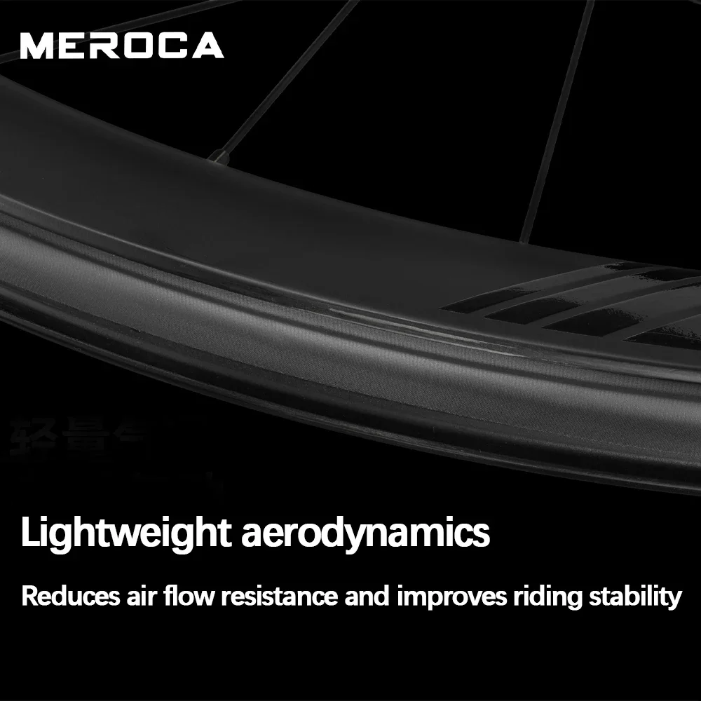Carbon Wheels Road Bike Ultralight Wheelset 700c Racing Wheel Set Disc Brake Center Lock HG Height 50mm Tubeless Clincher Tire