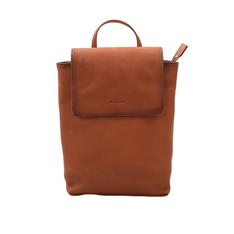 

1013 Genuine Leather Men Large Casual Backpack Outdoor Travel Bags
