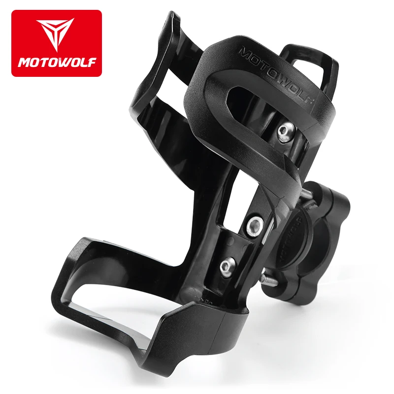 Motowolf Motorcycle Mirror Handlebar Water Bottle Cup Holder Universal Drink Kettle Mount Bracket Bicycle Water Cup Holder