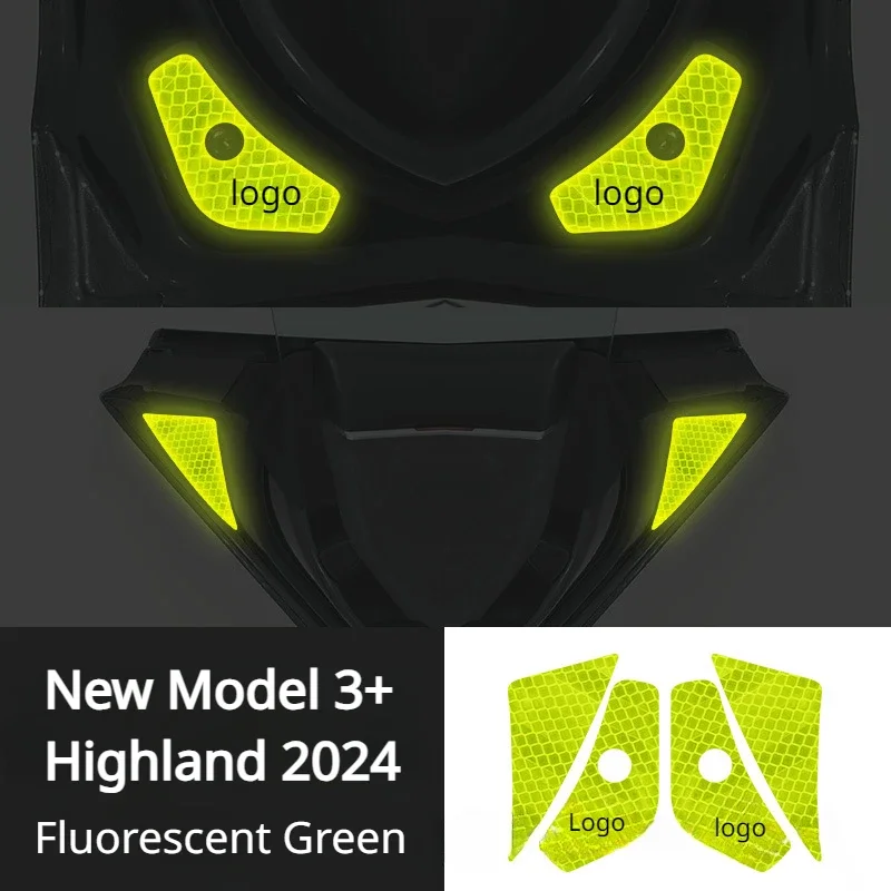 

Door Reflective Warning Sticker For Tesla Model 3 Highland 2024 Reflectiver Safety Warning Sticker Bright Interior Accessories