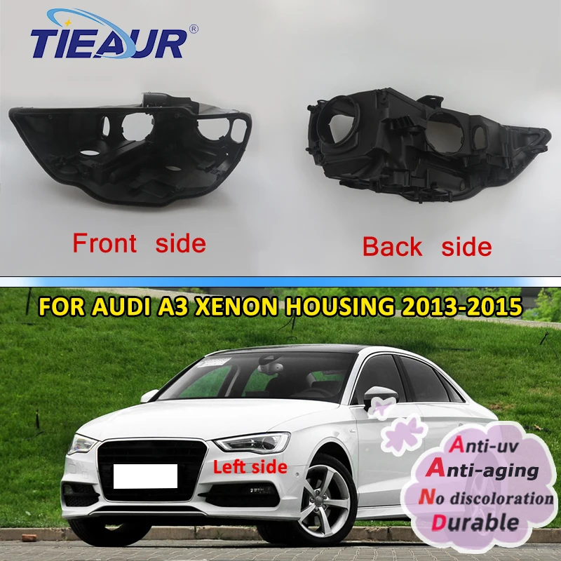Lampshade Lens Lamp Rear Back Cover Plastic For Audi A3 Headlight