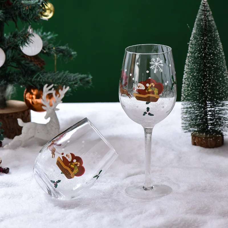 Christmas Red Wine Glasses 3