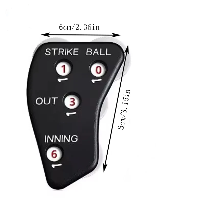Baseball Counter Clicker Scorer Clicker For Baseball Game Non-Slip Gear Design Outdoor Sports Accessory game Whistle