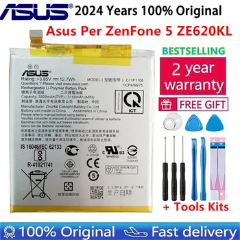 Original ASUS ZS620KL ZE620KL c11p1708 REAL 3300mAh Battery For ASUS Zenfone 5 5Z ZE620KL X00QD ZS620KL Z01RD Battery + Tools