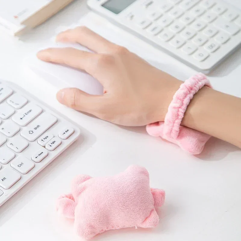 Cute Soft Wrist Rest Support Cushion Desk Keyboard Wrist Pad Hand Pillow Computer Mouse Pad for Typing Home Office