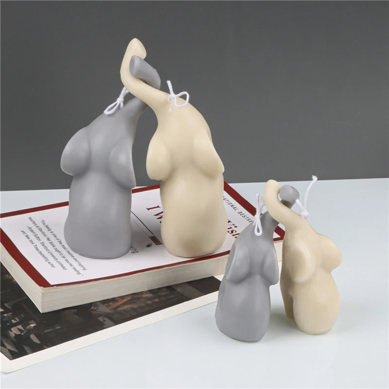 

3D Elephant Mould Handmade Candles Aroma Wax Soap Molds for Decorations