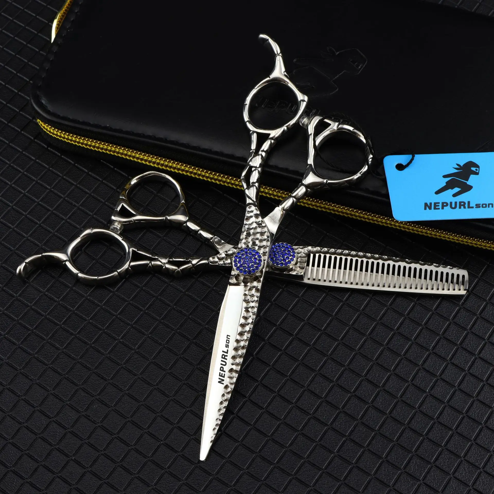 

Professional Salon JP440C 6.0 Hair Scissors Hairdressing Barber Scissor Cutting Thinning Shears Set