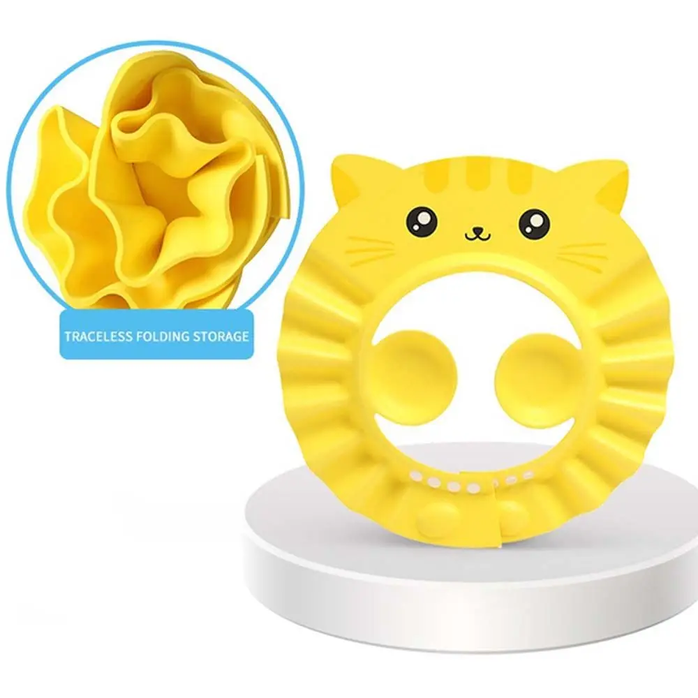 

Adjustable Infant Ear Protection Prevent Water Into Ear Children Baby Shower Cap Kids Bath Hat Shampoo Cap Hair Wash Shield Hat
