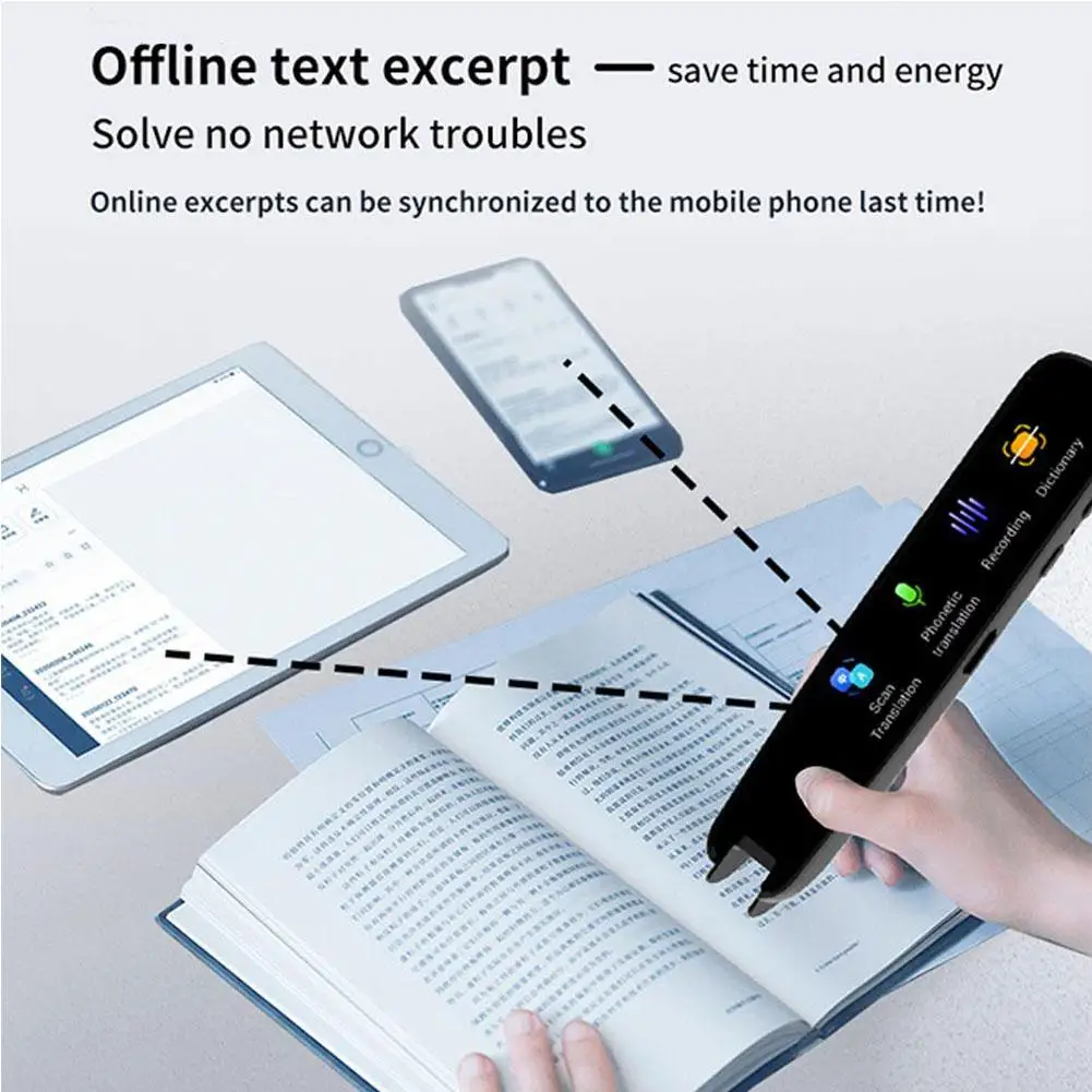 Smart Scan Translation Pen Camera Text Reading 112 Languages Translator Pen Multifunction Dictionary Translation Business Travel