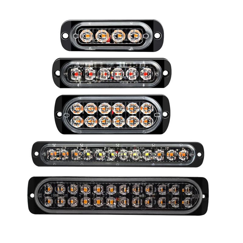 Ultra-Sottile Camion Luce Stroboscopica Auto Moto Camion Led Laterale Avvertimento Di Emergenza Lampada Lampeggiante Rimorchi Camion Luce Della Polizi